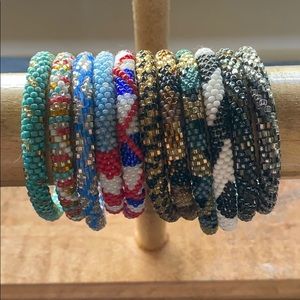 Lily and Laura Nepal beaded bracelets
